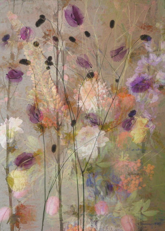 Wall art Painterly flowers