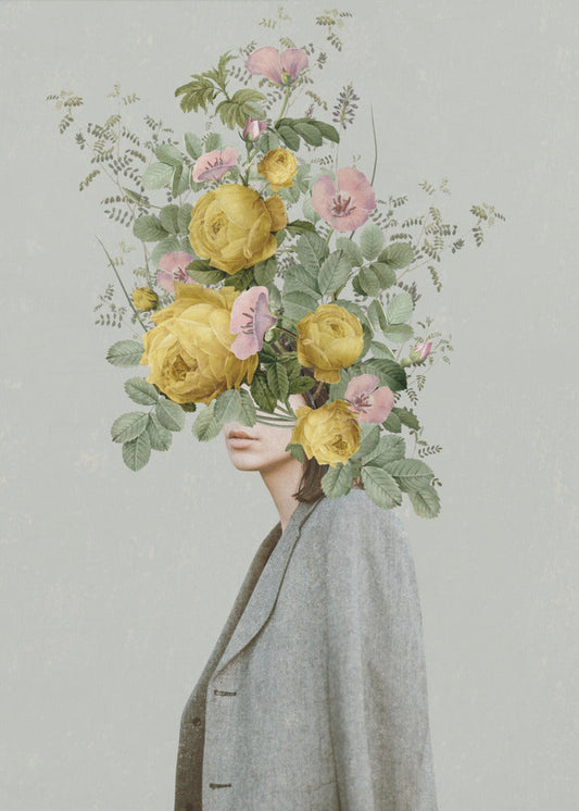 Wall art Yellow bouquet