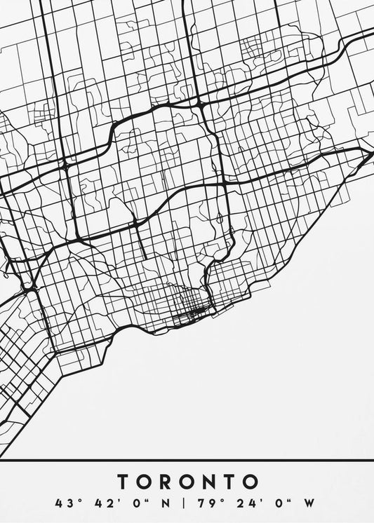 Wall art Black Maps 89 Canvas Wall Art