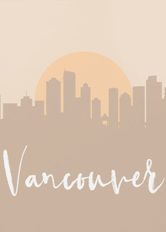 Wall art Skyline Earth Tone 2 90