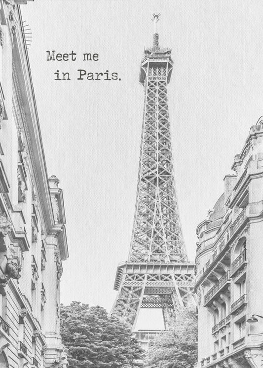 Wall art Meet me in Paris