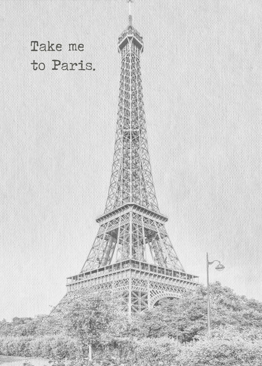Wall art Take me to Paris