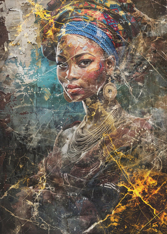 Wall art African Art Illustration Wallart 067