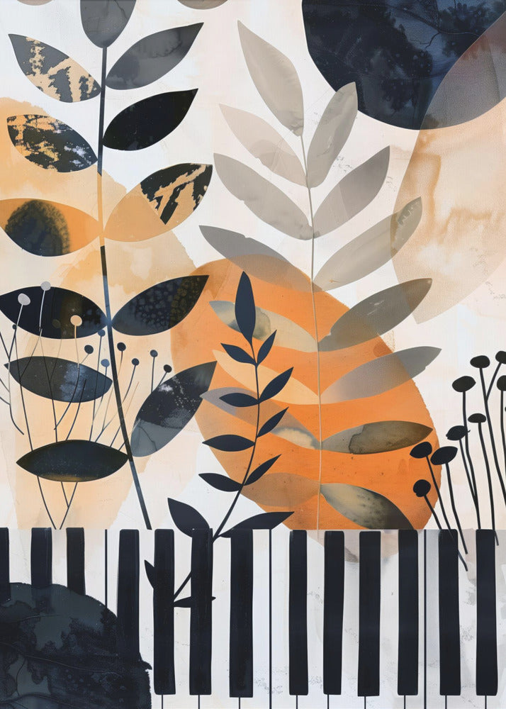 Wall art Muzyka Piano 1 Canvas Print