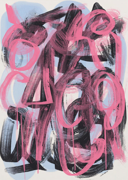 Wall art Dry brush abstract