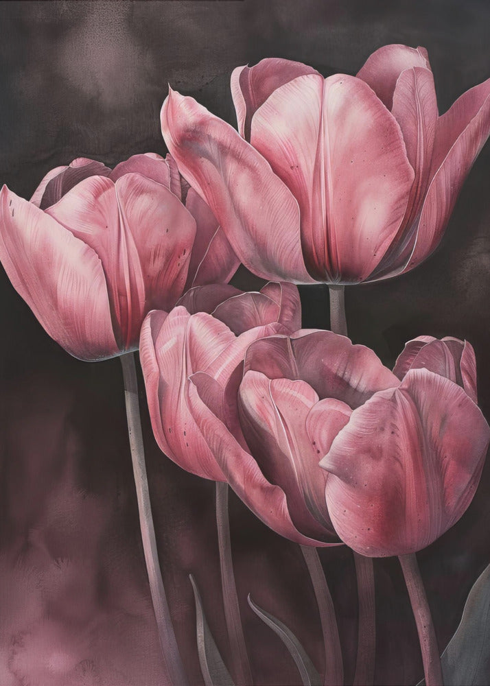 Wall art Purple Tulip 3