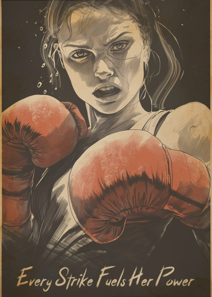 Wall art Every Strike Fuels Her Power