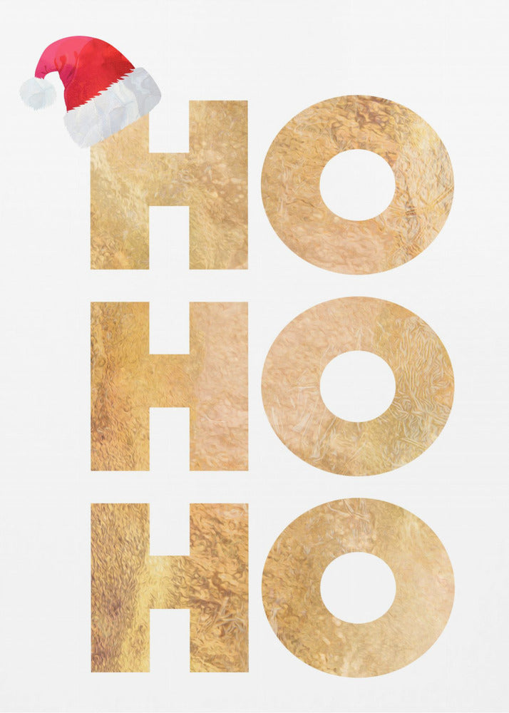 Wall art Hohoho typography Canvas Print