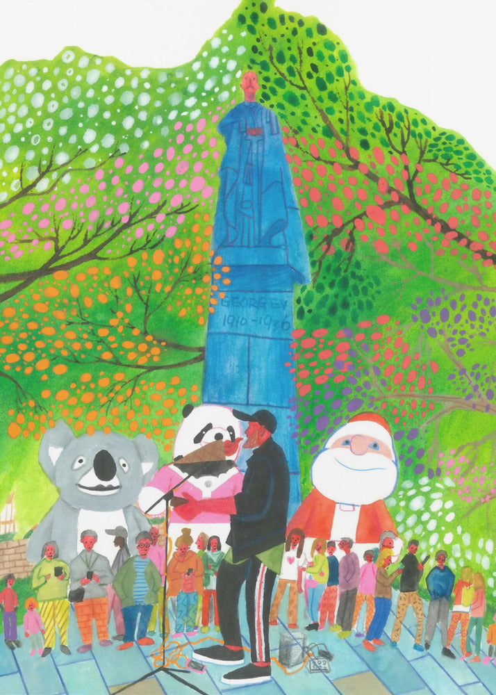 Wall art Street Concert Canvas Print