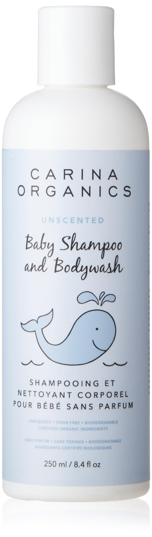 Carina Organics - Unscented Baby Shampoo & Body Wash (250ml)