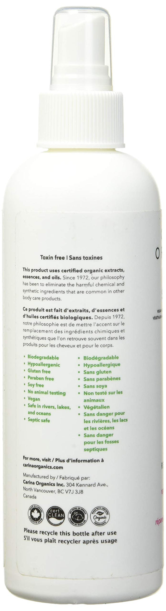 Carina Organics - Sweet Pea Leave In Conditioner (250ml 12)