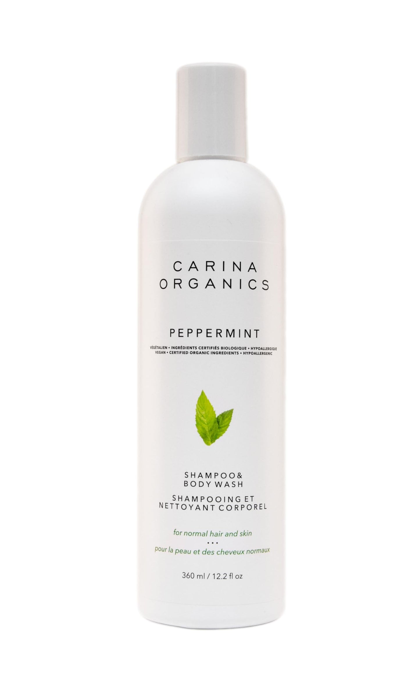 Carina Organics - Peppermint Shampoo & Body Wash (360ml 12)