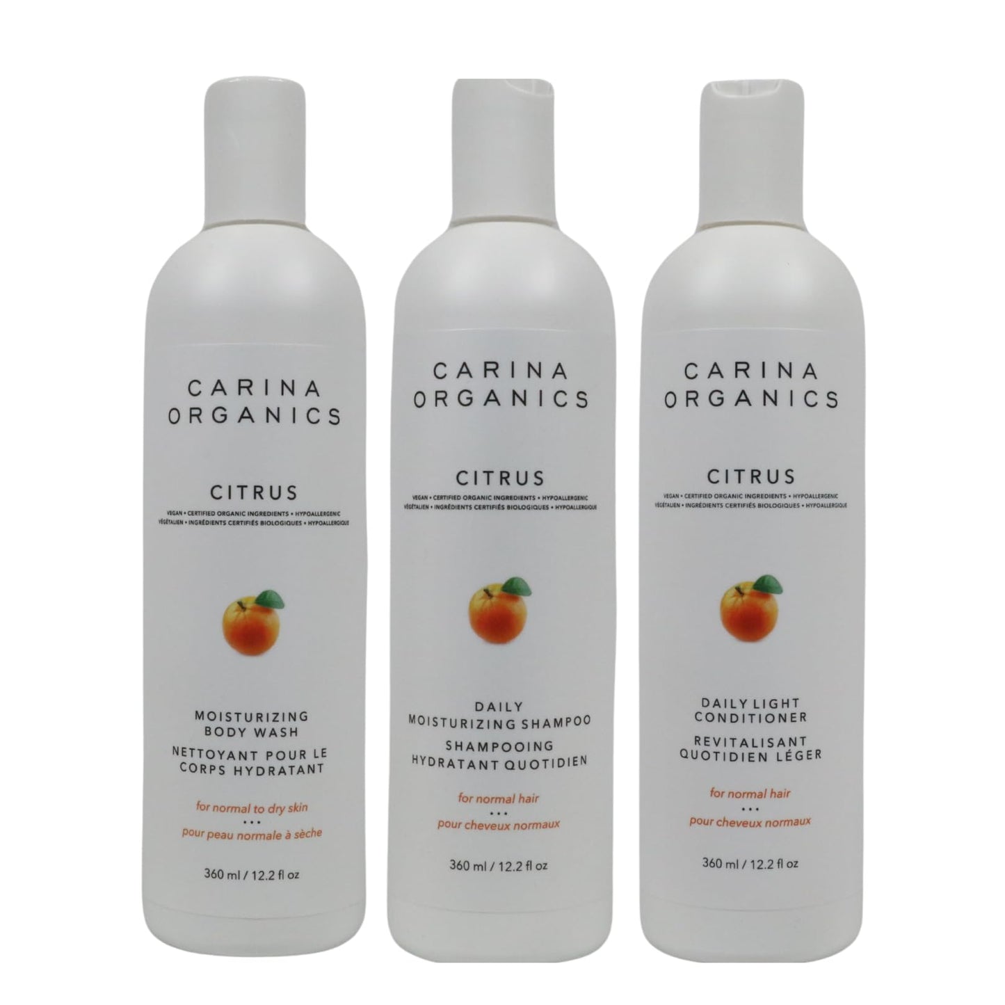 Carina Organics - Citrus Shampoo (Daily Moisturizing) (360ml 12)