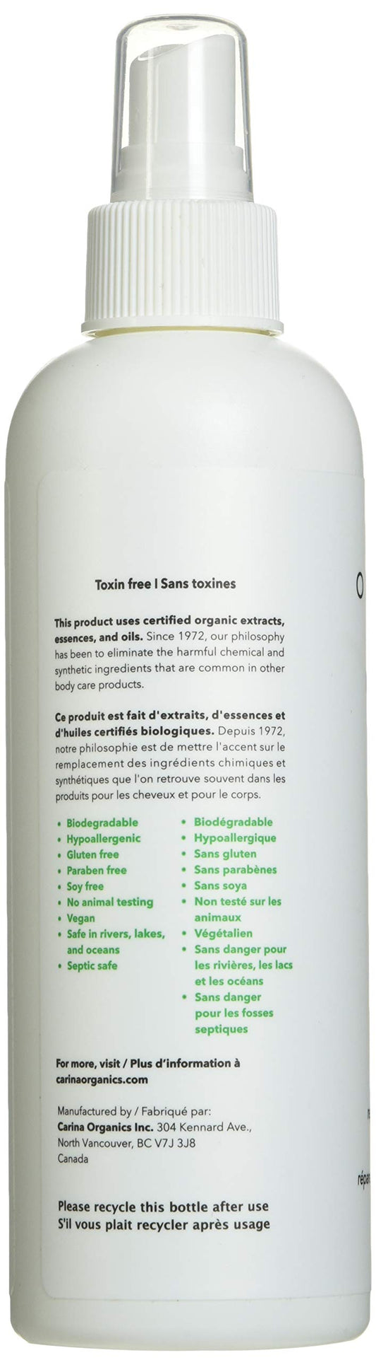 Carina Organics - Unscented Leave In Conditioner (250ml)