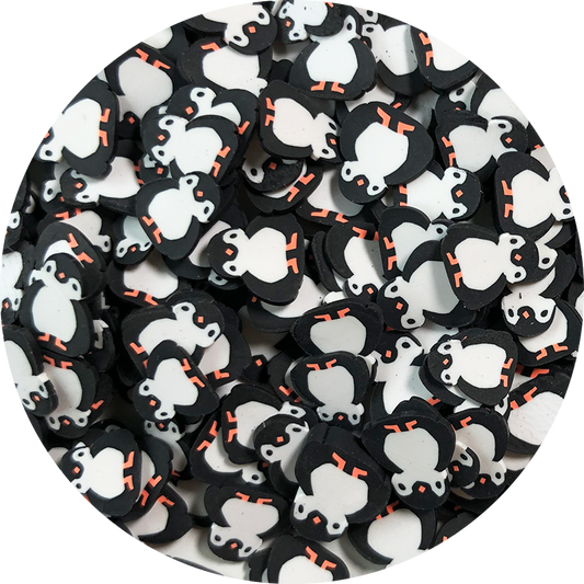 Mini Penguin Fimo Slices
