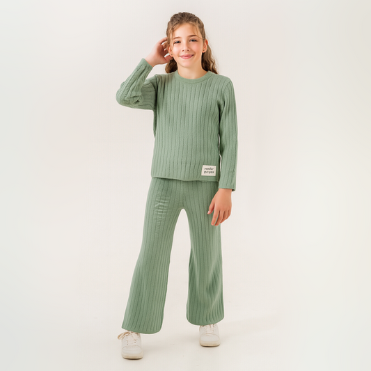 Lulu Luxury Girls Knit Set