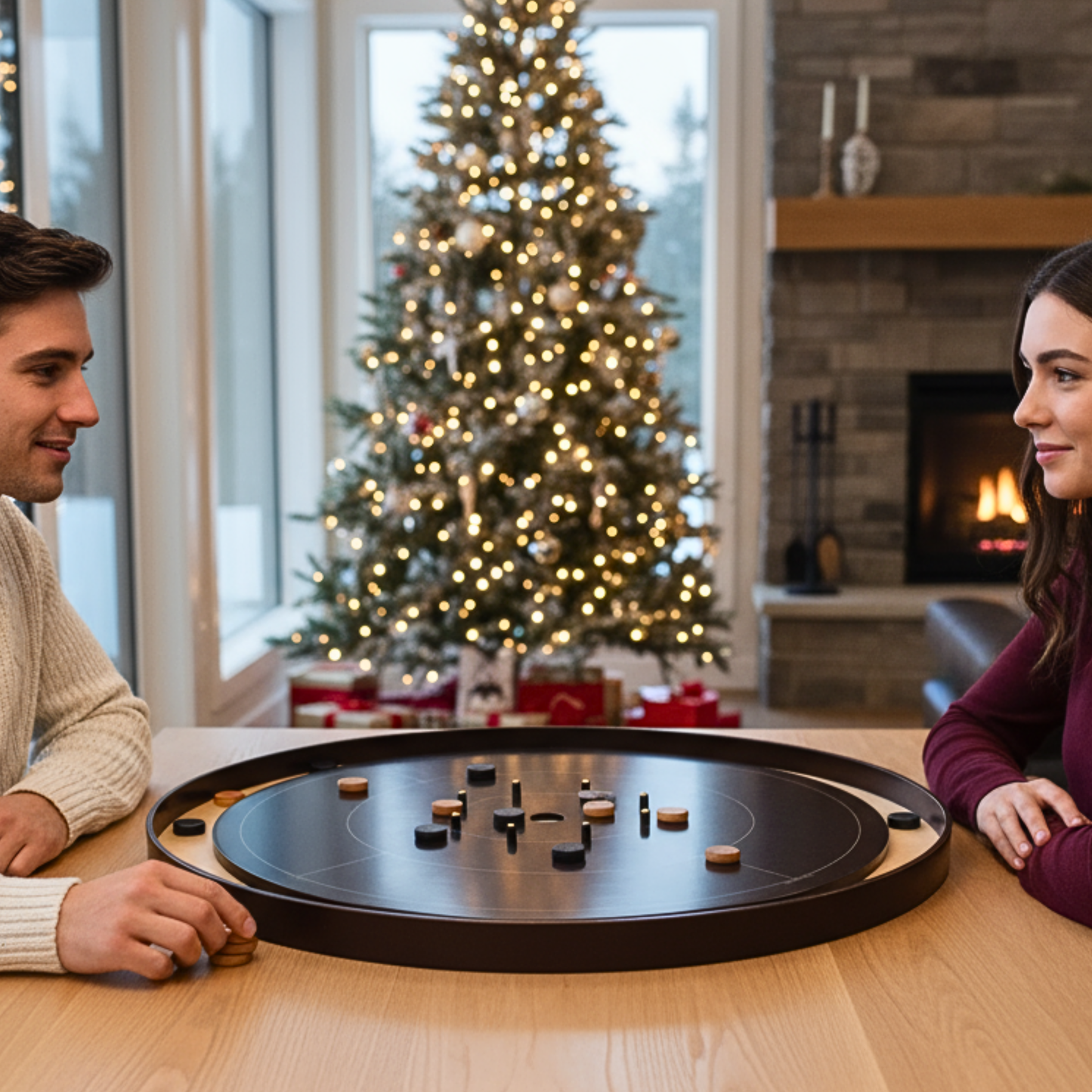 The Maple Marvel by Crokinole Canada - Tournament Crokinole Board Game Set - Meets NCA Standards