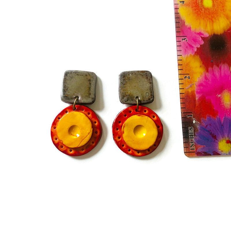 Rustic Statement Jewelry Set with Fall Colors