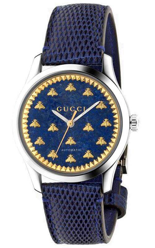GUCCI G-Timeless Lapis Blue Dial with Bees Automatic Watch YA1264122
