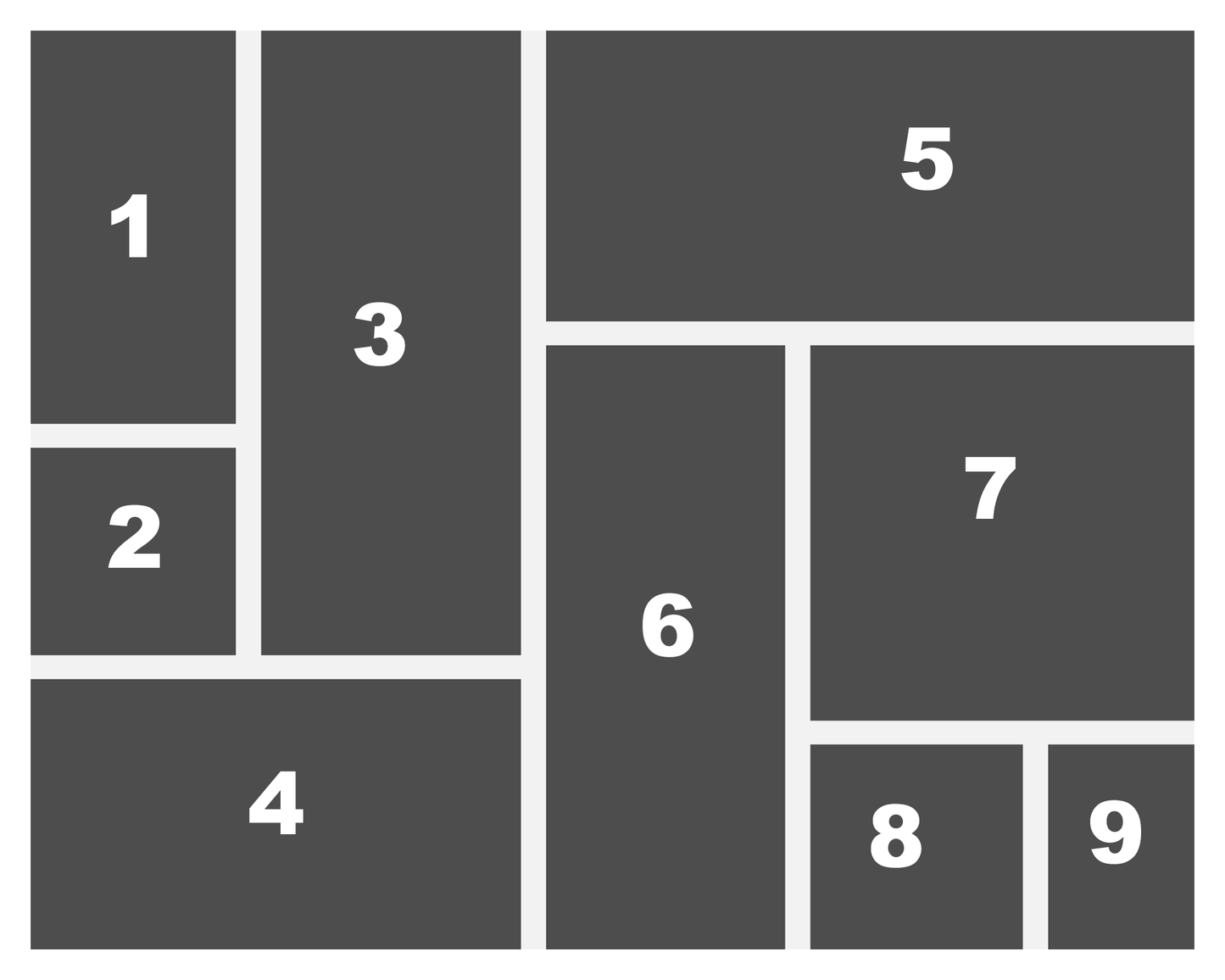 16″X20″ Collage Canvas Photo 9 Blocks Landscape