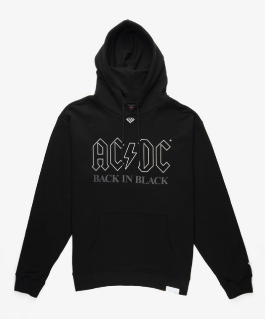 Diamond  Back in Black - Mens Hoodie