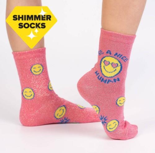 Sock It To Me Shimmer -  Junior Crew Socks