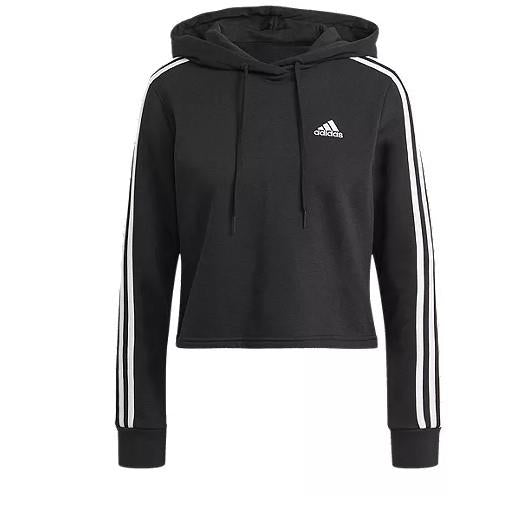 Adidas Essentials 3 stripes - Womens Cropped Hoodie