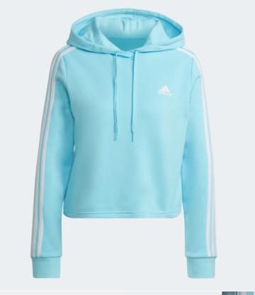 Adidas Essentials 3-Stripes - Womens Cropped Hoodie