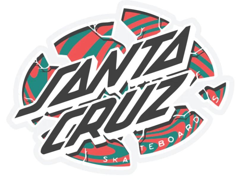 Santa Cruz Warp Broken Dot - 5" Sticker