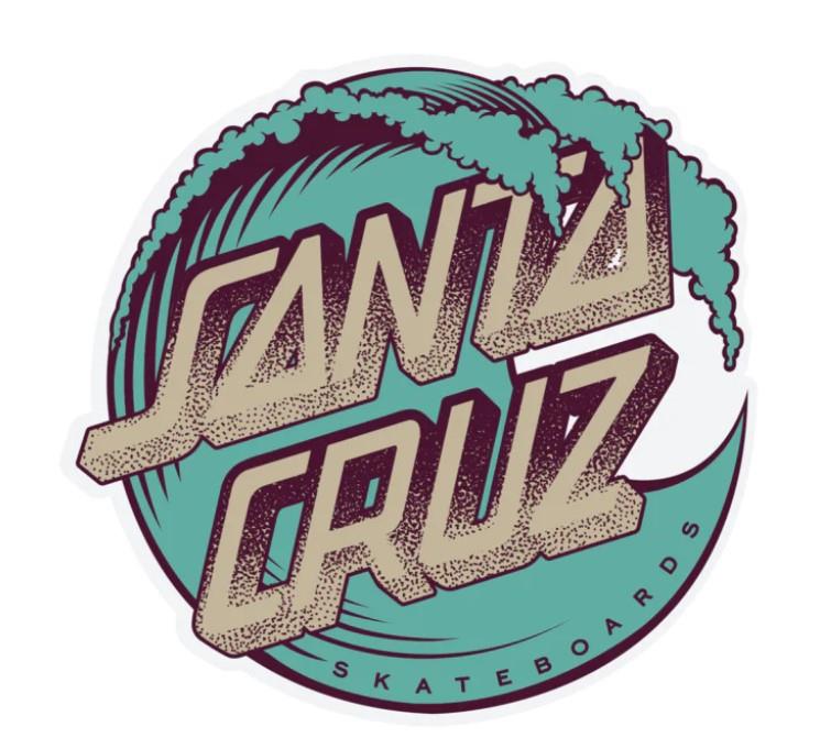 Santa Cruz Stipple Wave Dot - 4" Sticker