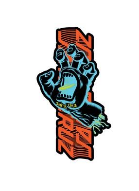 Santa Cruz Split Strip Hand - 3.5" Sticker