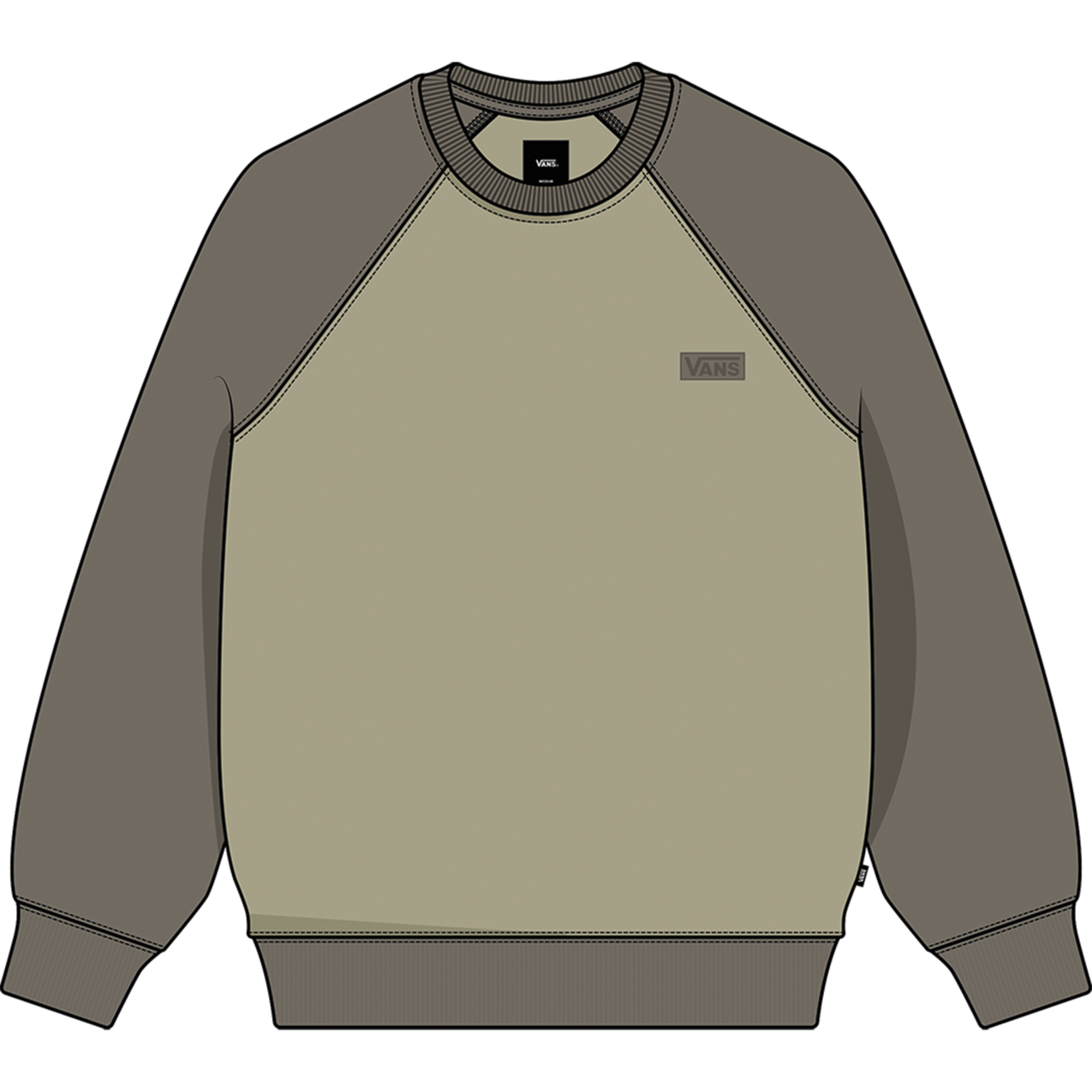 Vans Core Basic Raglan - Mens pullover sweatshirt