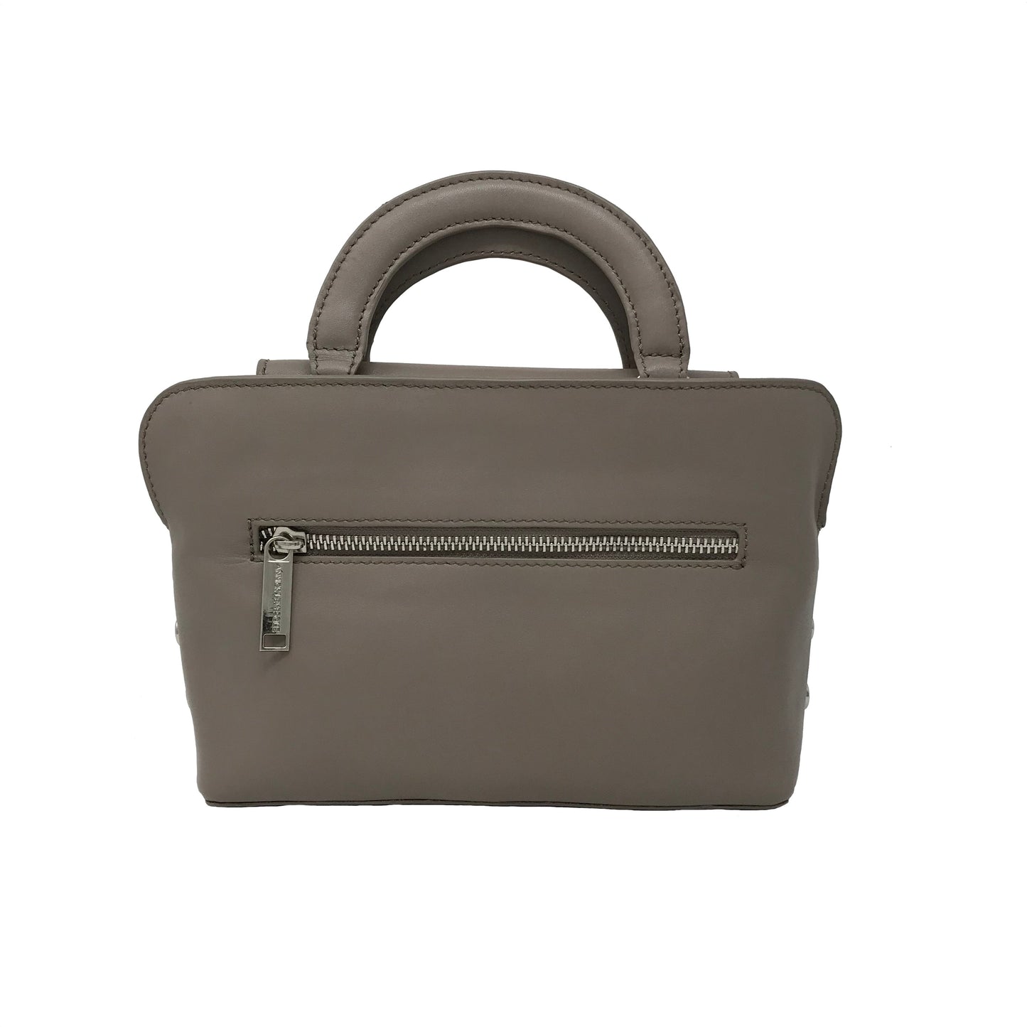 Sac à Main en Cuir Clarence, deux en un, taupe