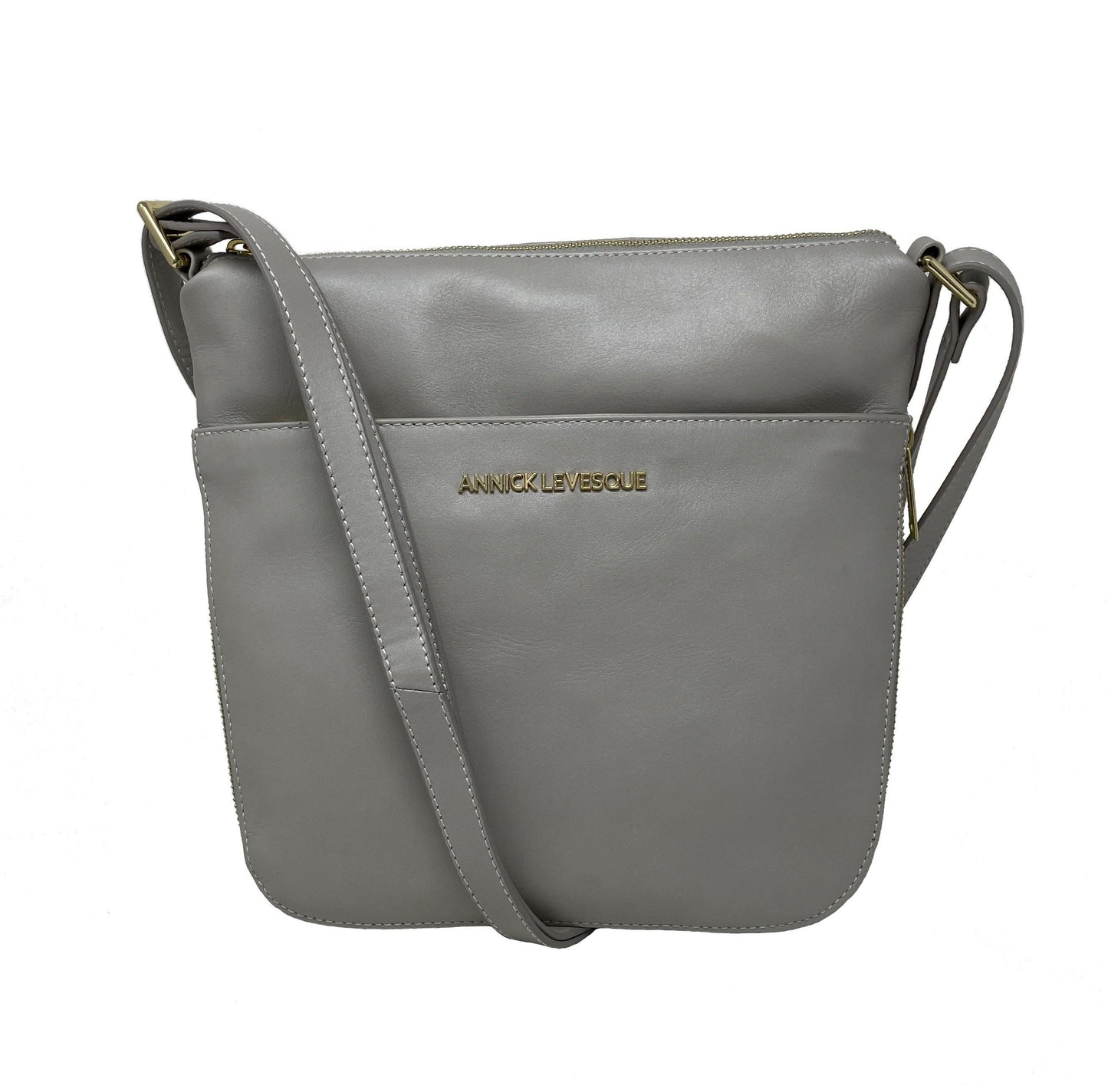 Sac à main en cuir véritable transformable perlé | Josée