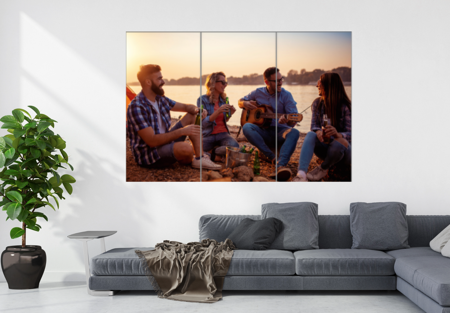 Split canvas prints 3 Panel Image Split 54" x 36"
