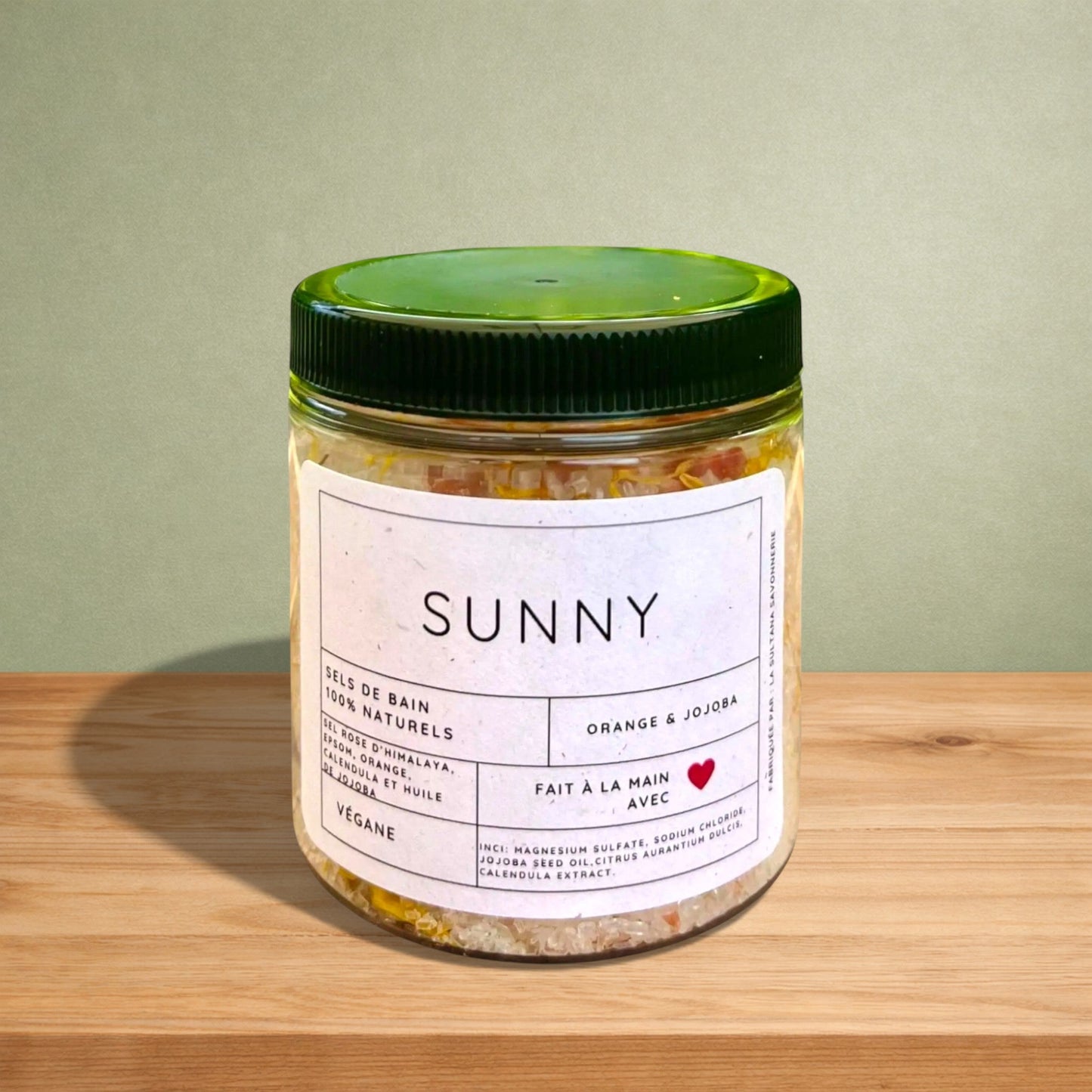 Sels de bain SUNNY orange sucrée et calendula