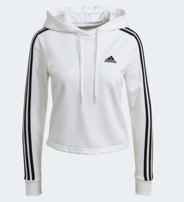 Adidas Essentials 3-stripes - Womens Cropped Hoodie