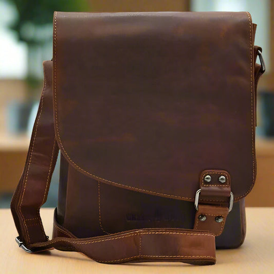 Greenwood Leather Messenger Bag