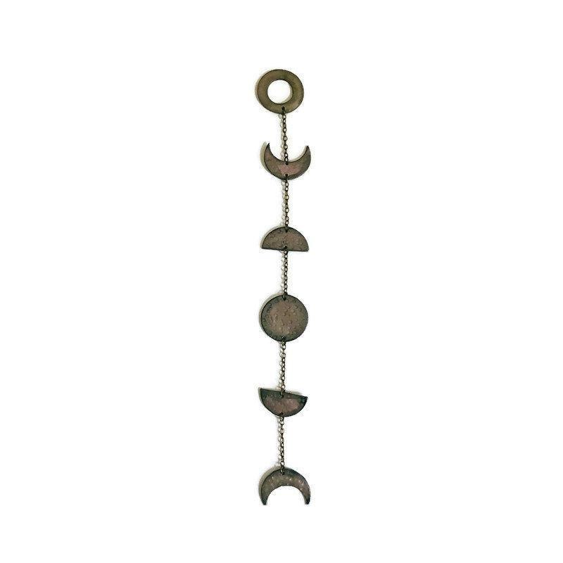 Small Blue Moon Phase Wall Hanging