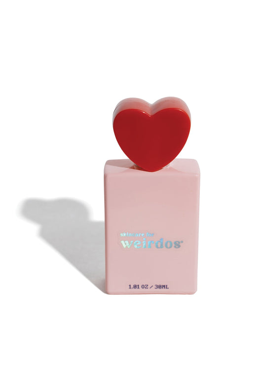 heart glass spray bottle