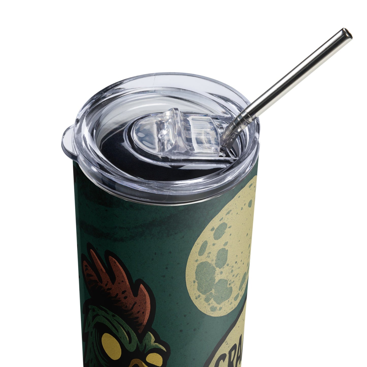 Halloween Zombie Chicken Scene Stainless steel tumbler