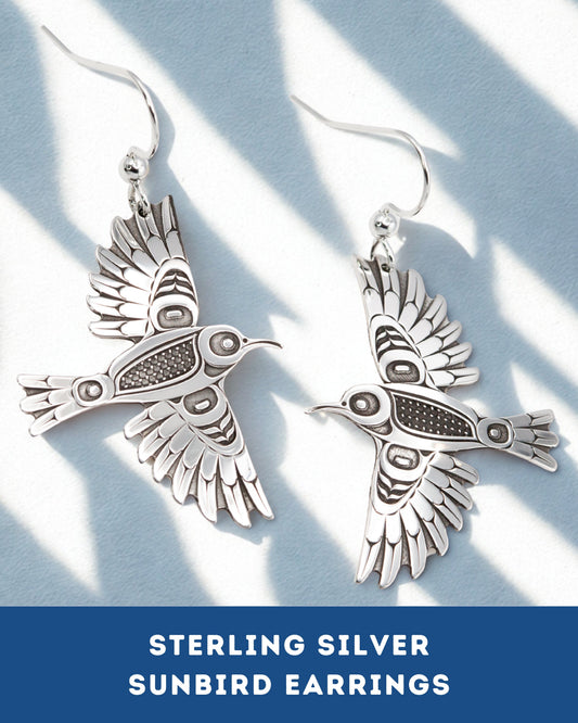Sunbird Sterling Silver Earrings