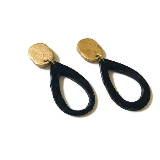 Teardrop Drop Dangle Earrings in Multiple Colors- "Sandy"