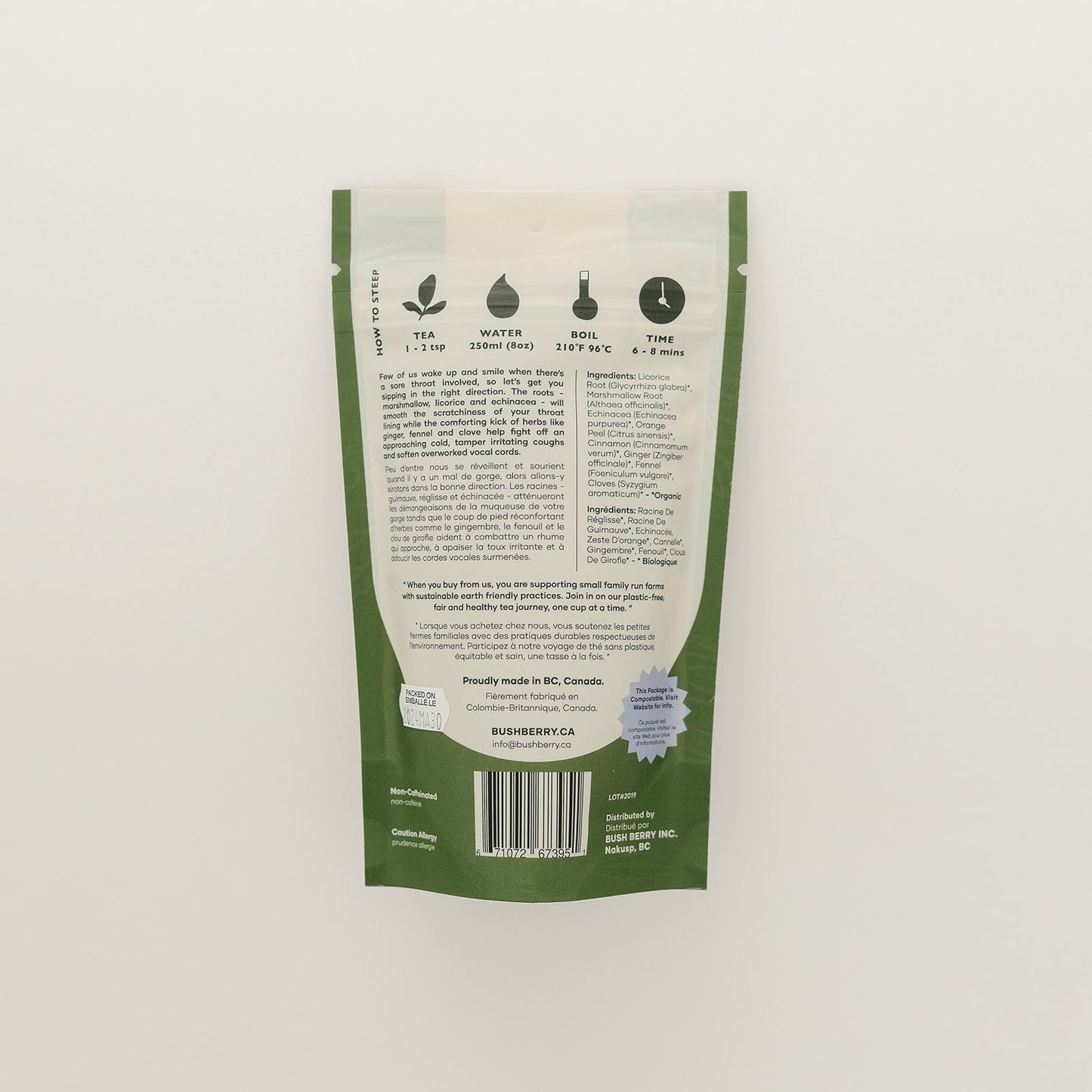 Organic Throat Soothe Tea