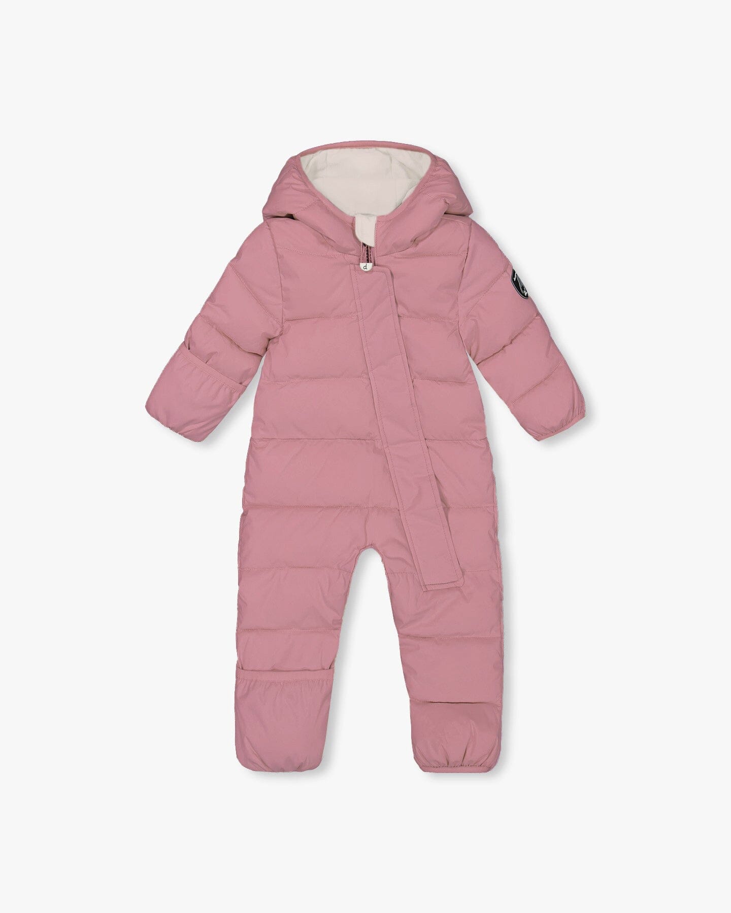 One-Piece Baby Cloud Packable Snowsuit Designed For Car Seat Dusty Pink