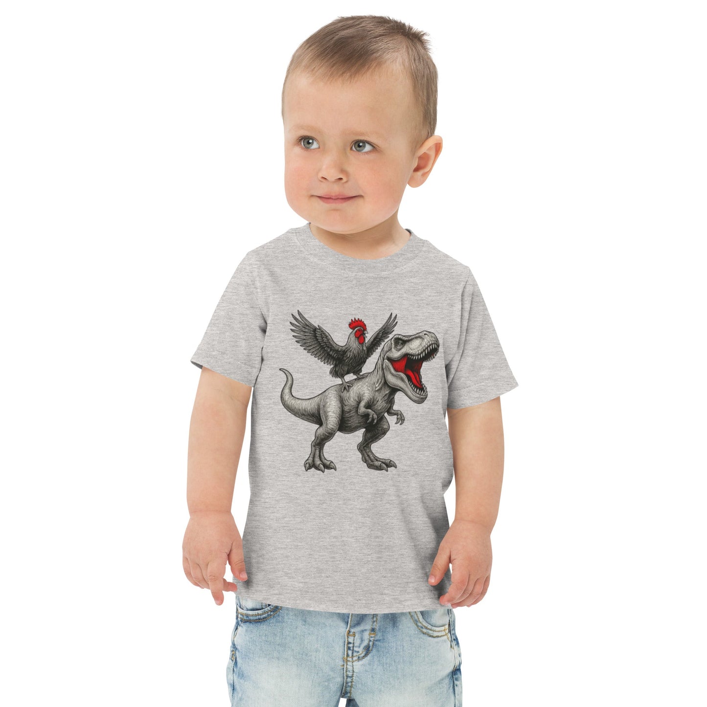 Chickasaurous Toddler jersey t-shirt