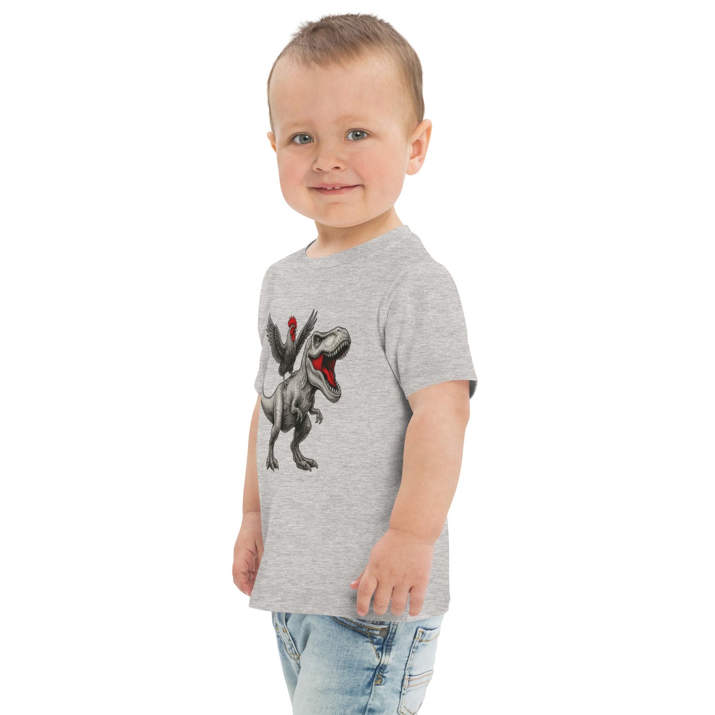 Chickasaurous Toddler jersey t-shirt