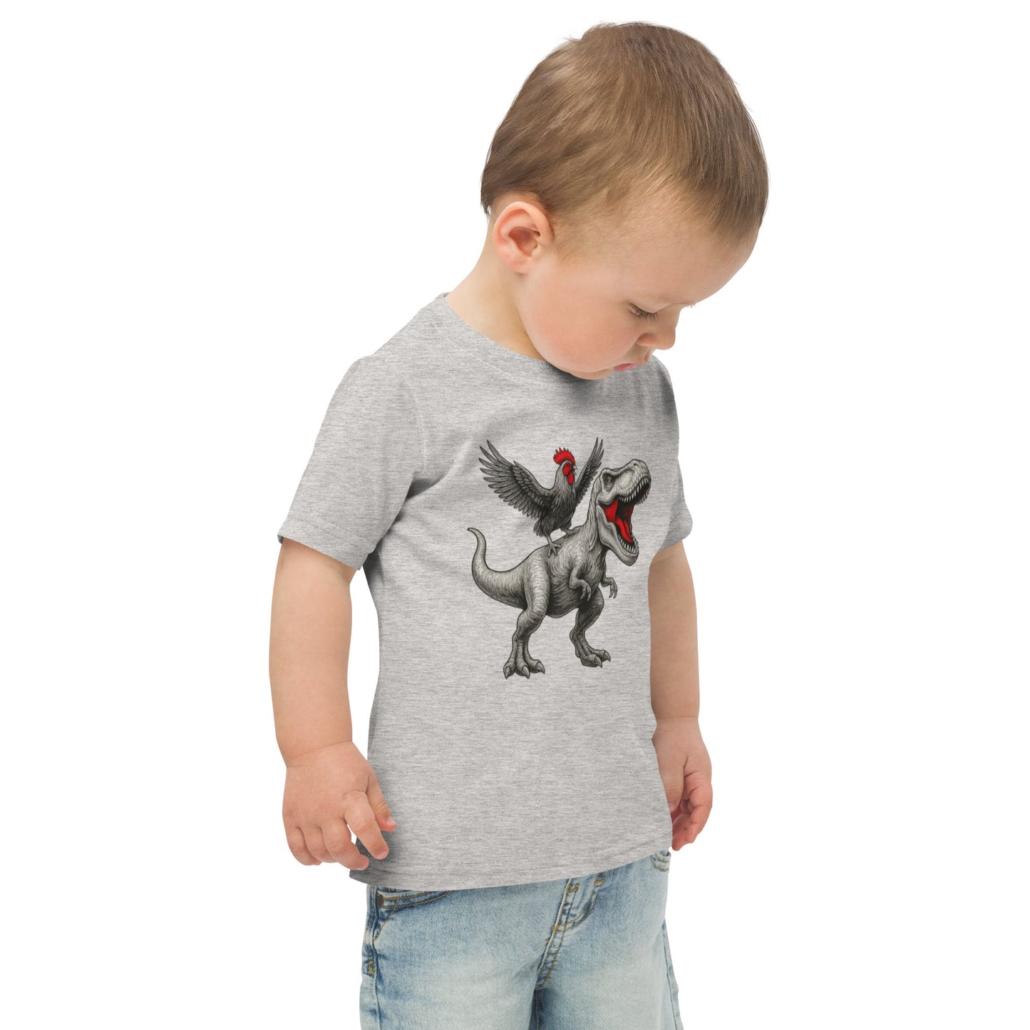 Chickasaurous Toddler jersey t-shirt