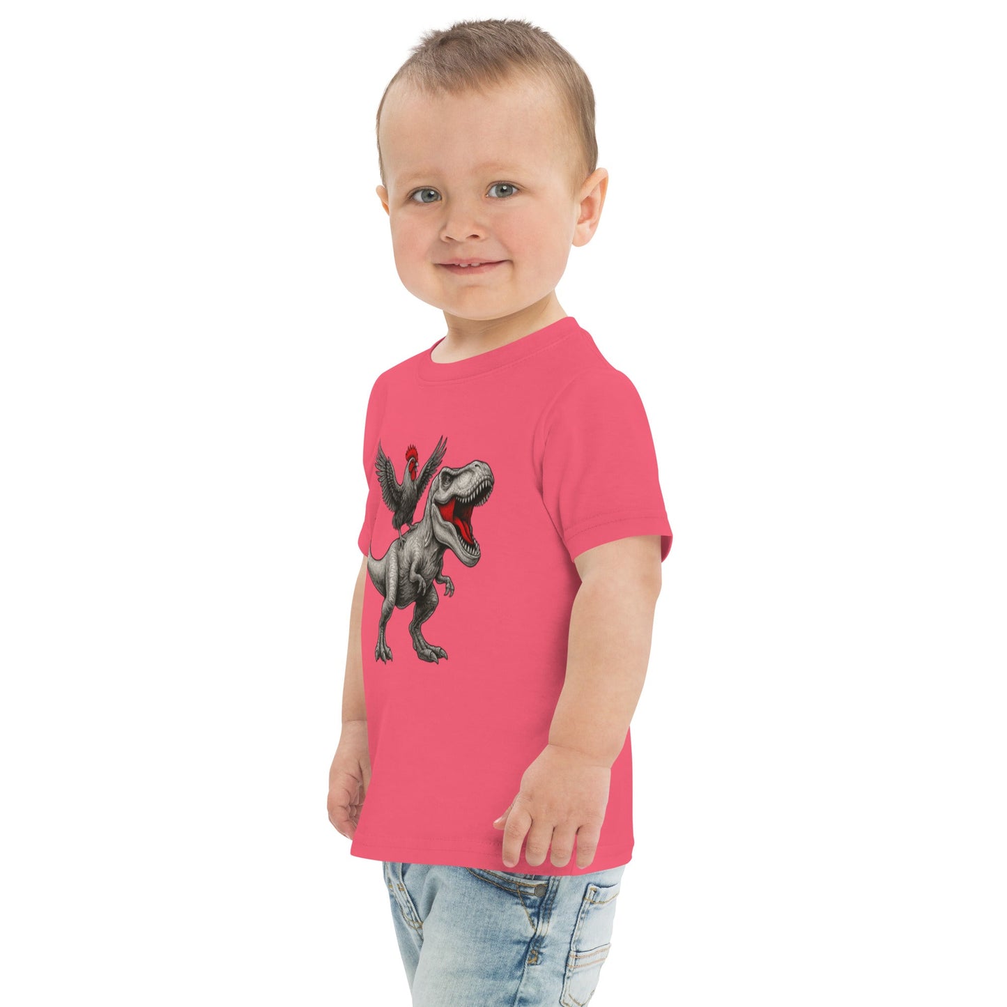 Chickasaurous Toddler jersey t-shirt
