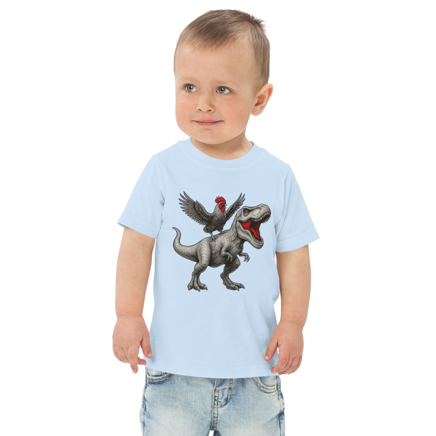 Chickasaurous Toddler jersey t-shirt